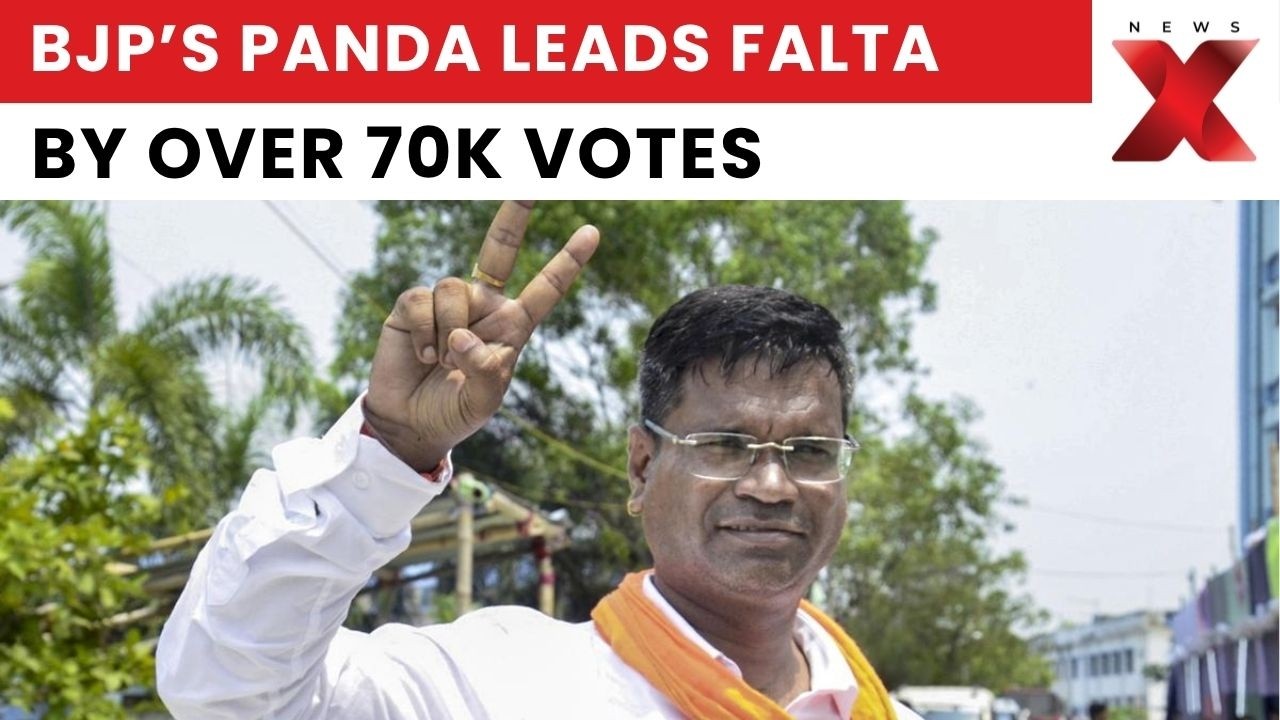 Falta Repoll: BJP&rsquo;s Debangshu Panda Takes Massive 76,400 Vote Lead | NewsX