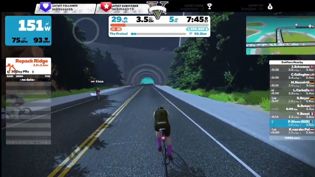 🔴⭐Zwift ⭐🔴⭐Lange Duurtraining⭐