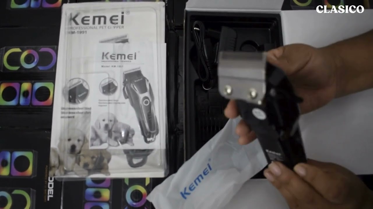 Unboxing de la afeitadora para mascotas Kemei KM 1991