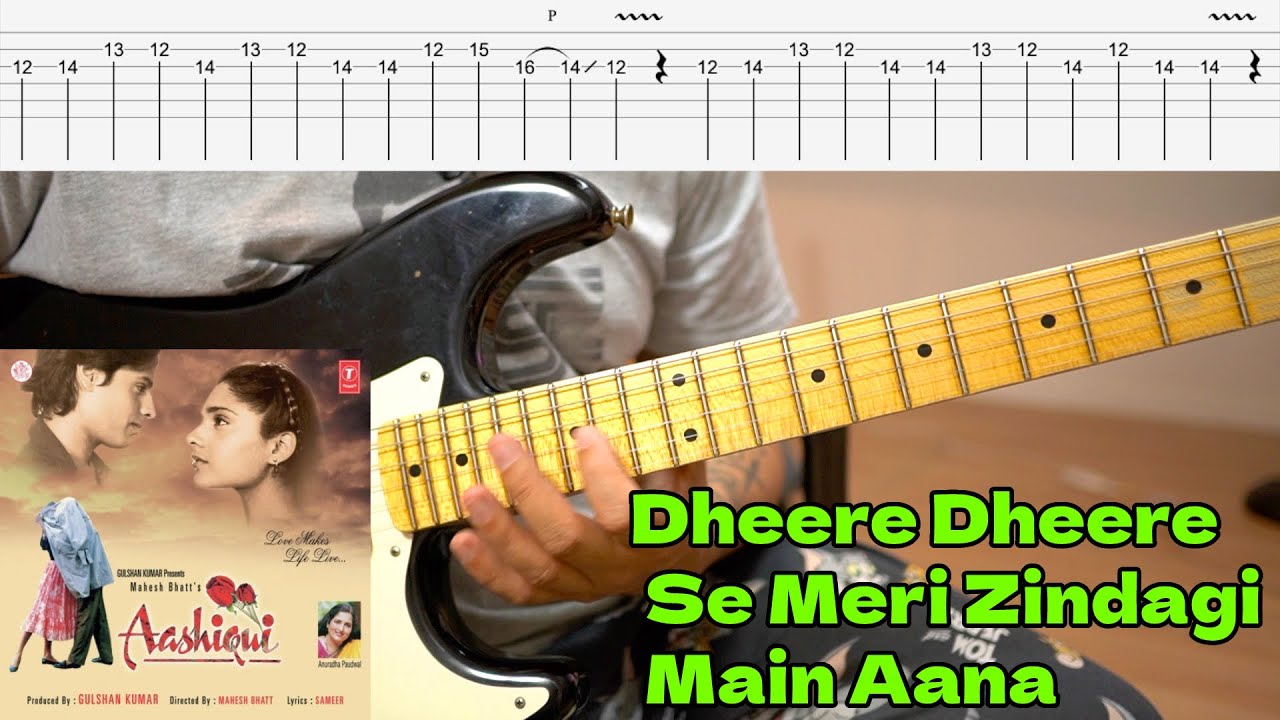 Dheere dheere Se Meri Zindagi Main Aana | Guitar Lesson with TABS (EASY VERSION)  हिन्दी