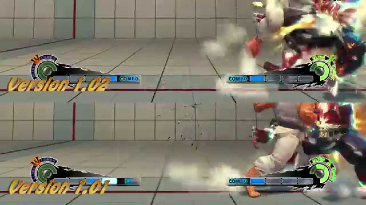 Ultra Street Fighter IV PS4 Patch 1.02 Comparison (Menu Speed, AF)
