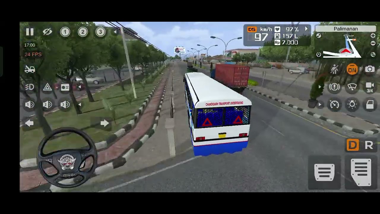 Panjab roadways bus game 🎮#busgames #indonesia #viral #indonesiabusgame #bussimulator #bussid 