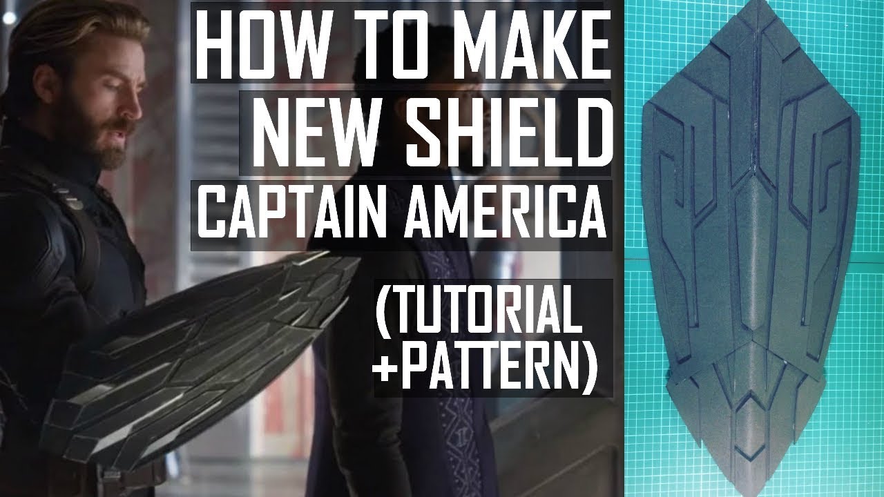 New Shield Captain America Infinity War. How to make. Tutorial + Pattern (PART 1)