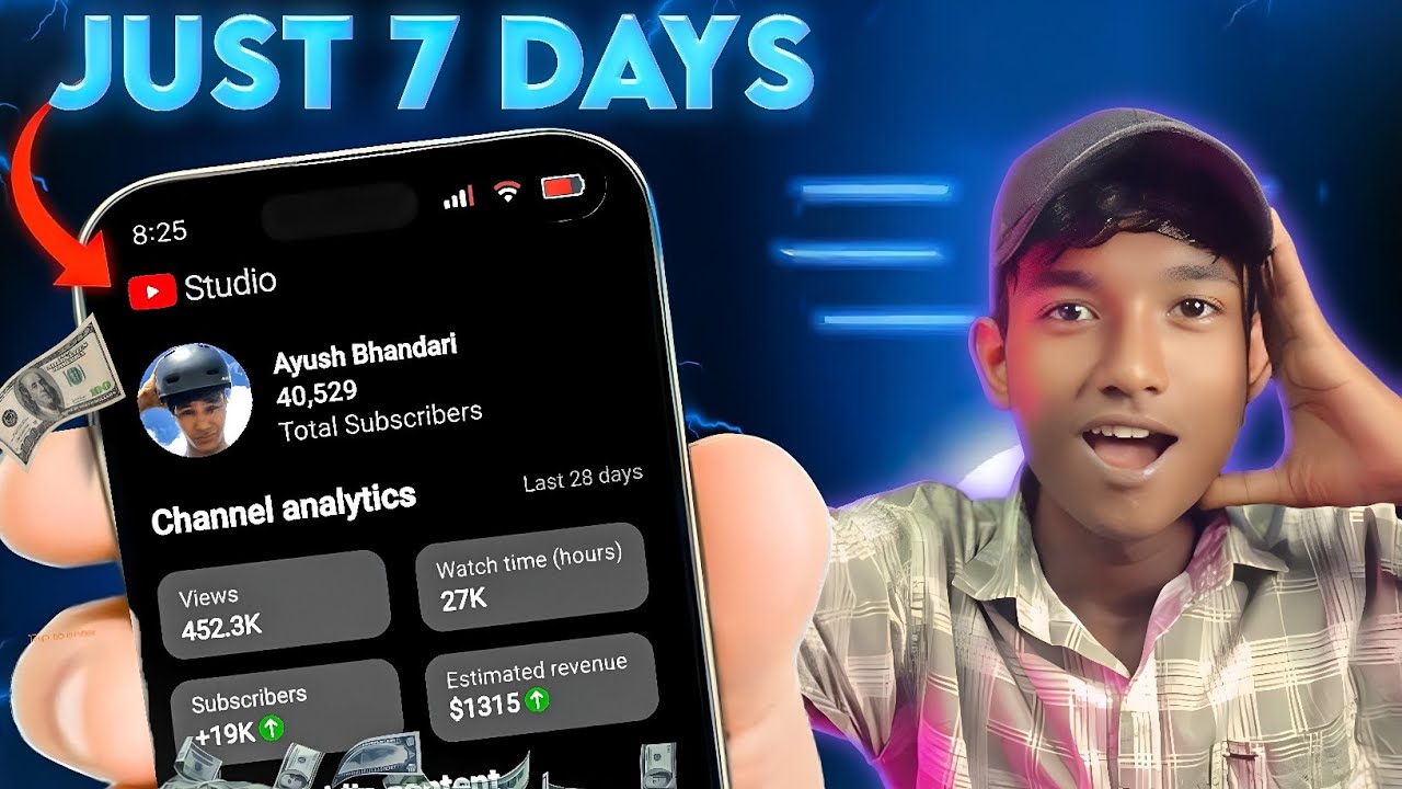 7 Days YouTube Shorts Challenge | 0 to 2.8K Subscribers Without Face 😎 | Real Growth & Giveaway