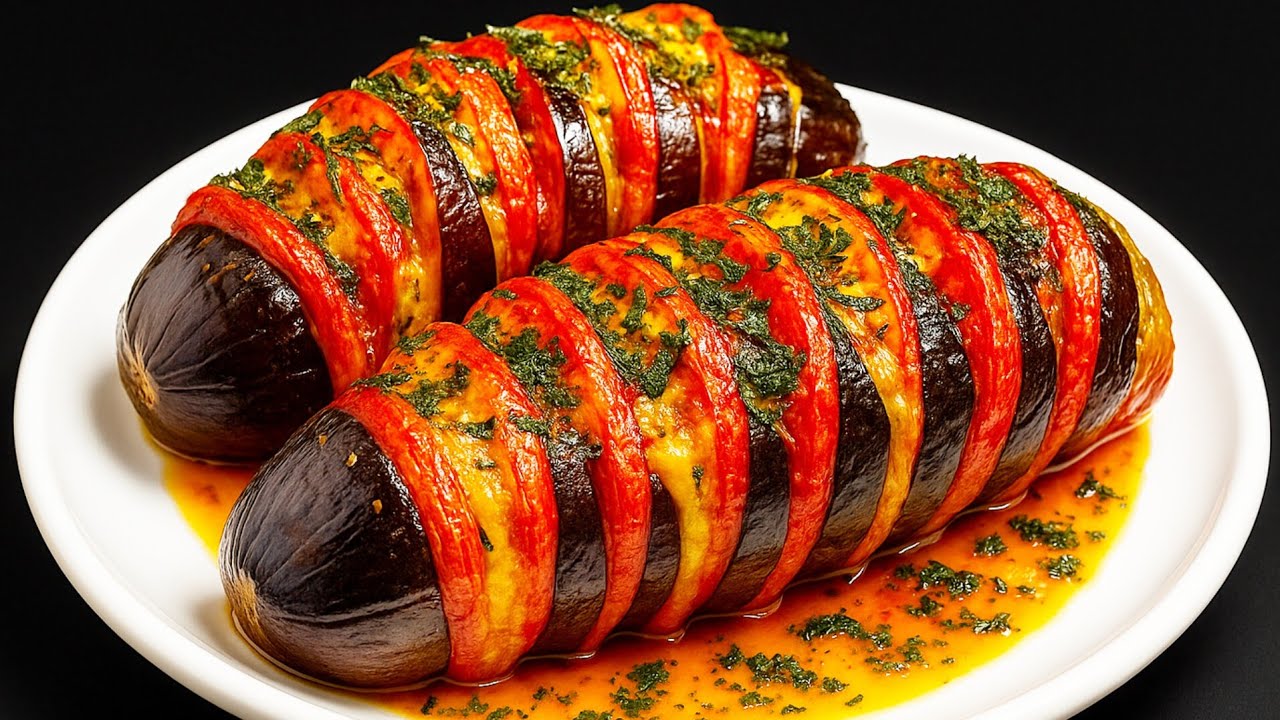 Ohne Braten! Einfaches Auberginen-Rezept, das alle verr&uuml;ckt macht! Gesund und lecker!