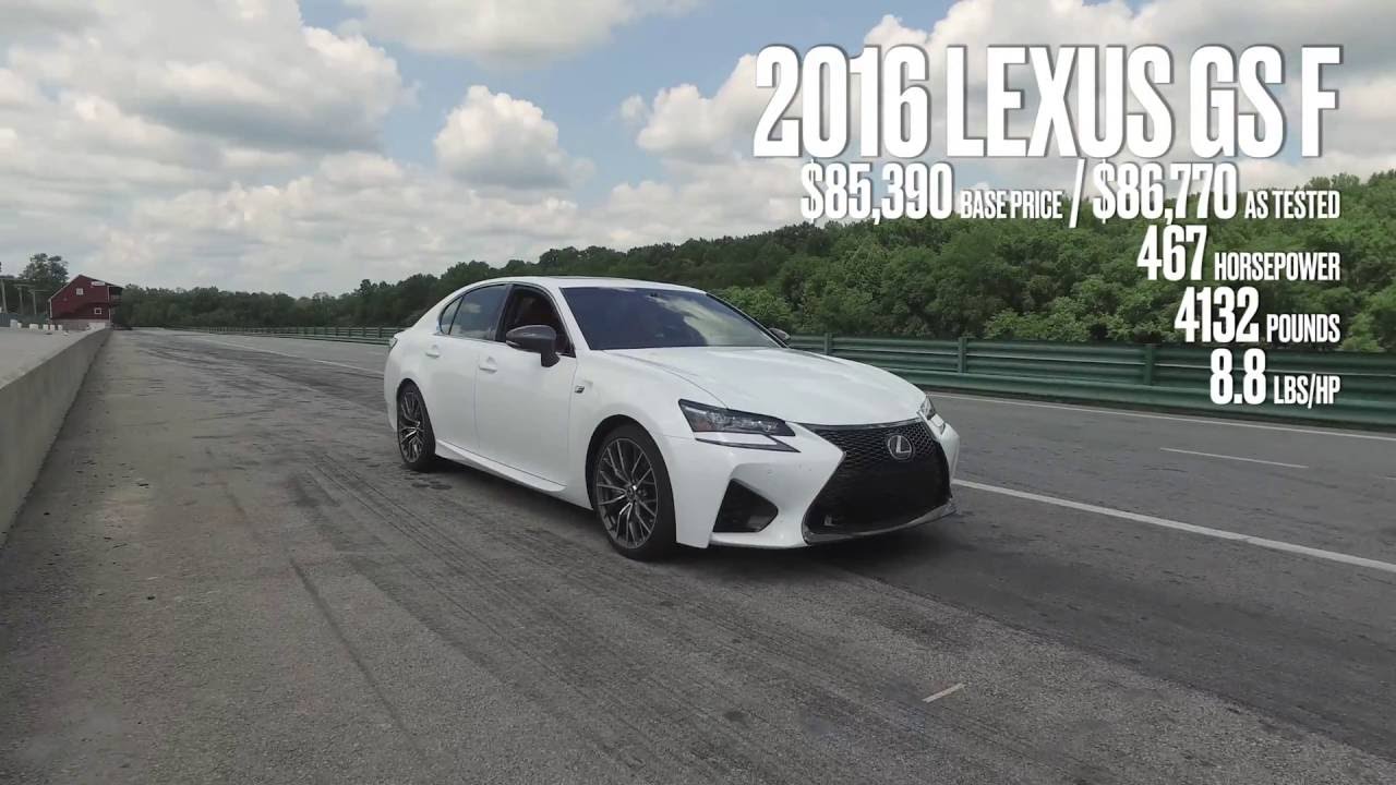 Lexus GS F at Lightning Lap 2016
