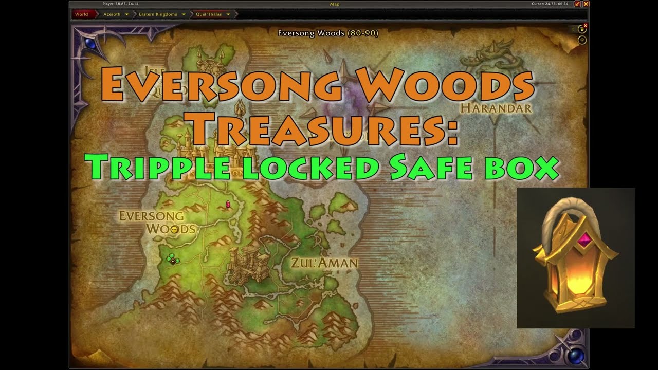 Eversong Treasures: Triple locked Safebox