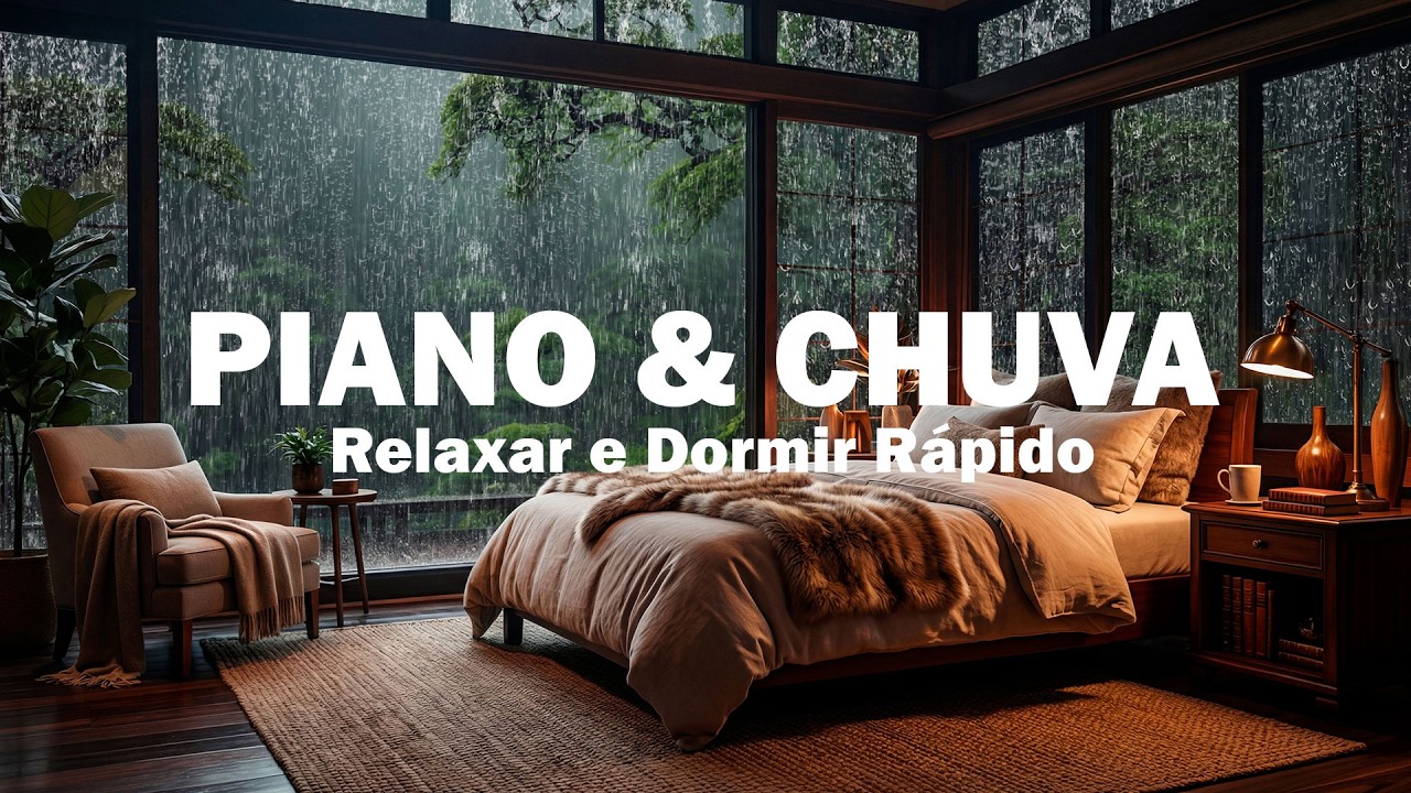 Música Relaxante para Dormir – Chuva Suave & Piano Calmante para Alívio do Estresse, Sono Profundo