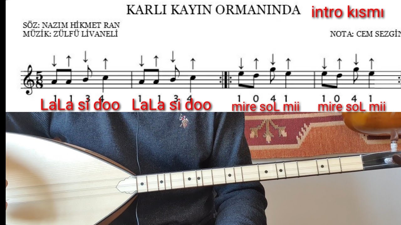 KARLI KAYIN ORMANI #solfej kısasap bağlama başlangıç seviyesi