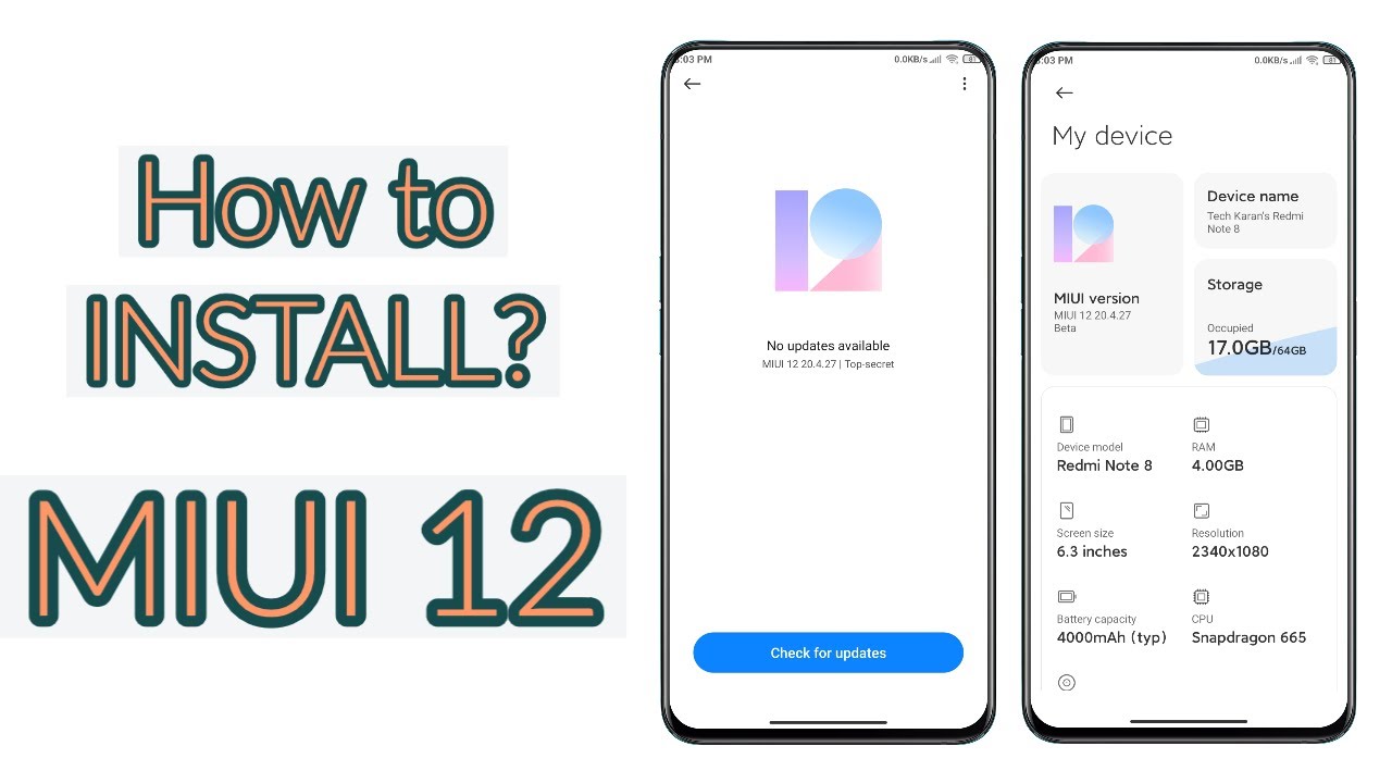 MIUI 12 - How to INSTALL?? ft. Redmi Note 8 [GSI]