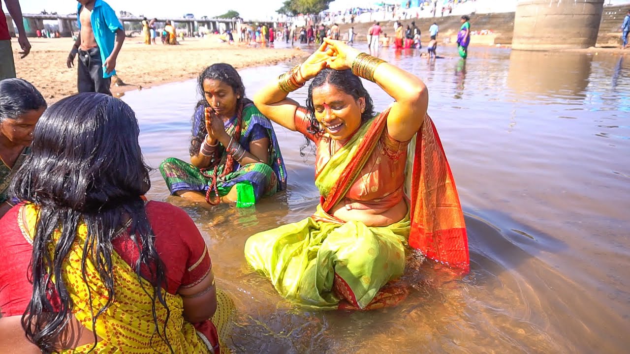 Medaram Jatara 2024 | జంపన్న వాగులో సమ్మక్క సారక్క శిగాలు | Sammakka Sarakka Sigam 2024