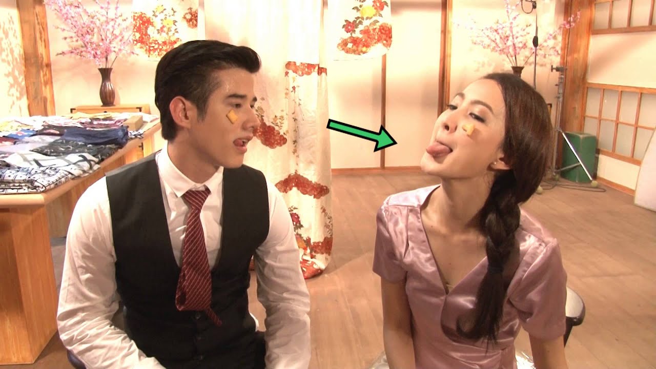 ตะลุยกองถ่าย - Scoop เกมตะลุย (มาริโอ้-แต้ว แข่งกินขนมบนหน้า) 06/08/57