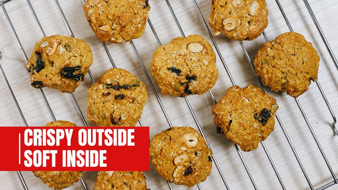 Crispy Outside, Soft Inside Oatmeal Raisin Cookies
