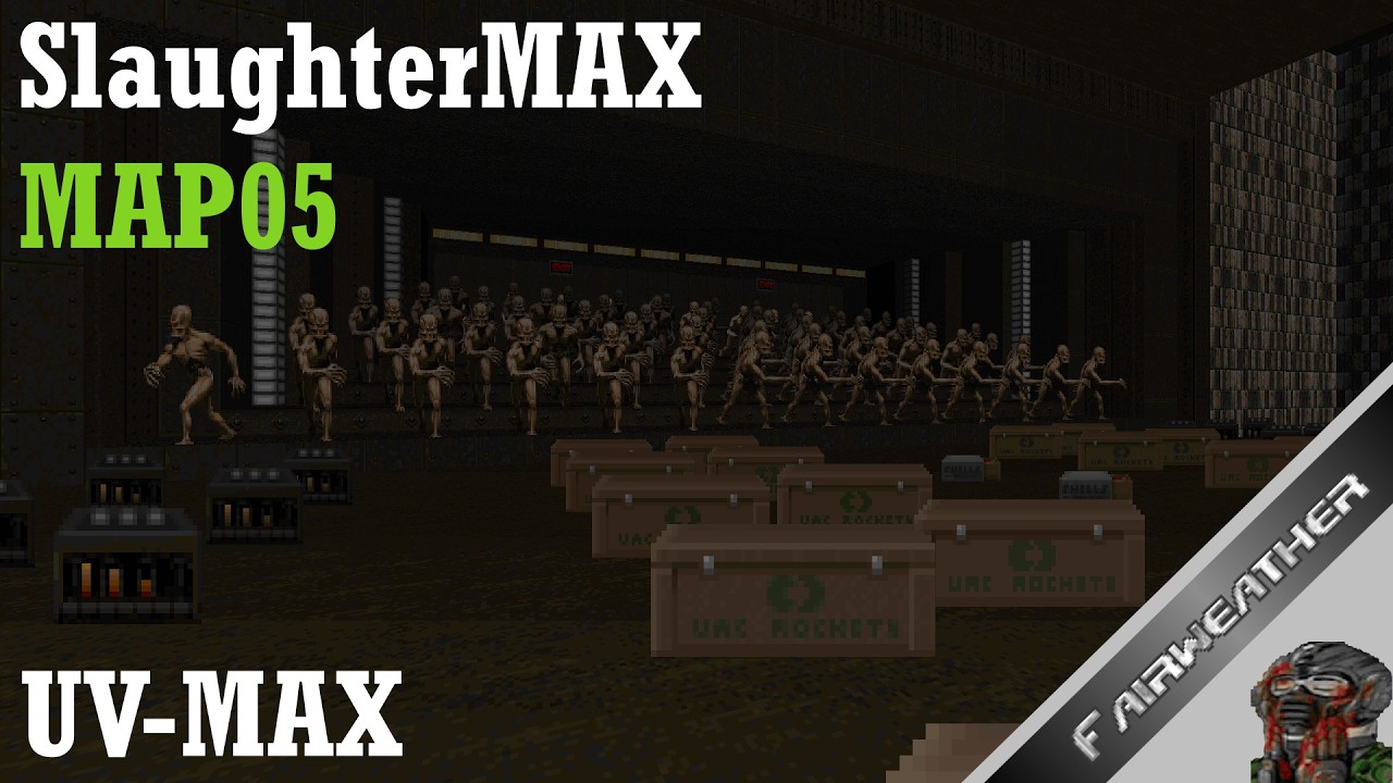 Doom II - SlaughterMAX MAP05 [Fairweather] // UV-MAX