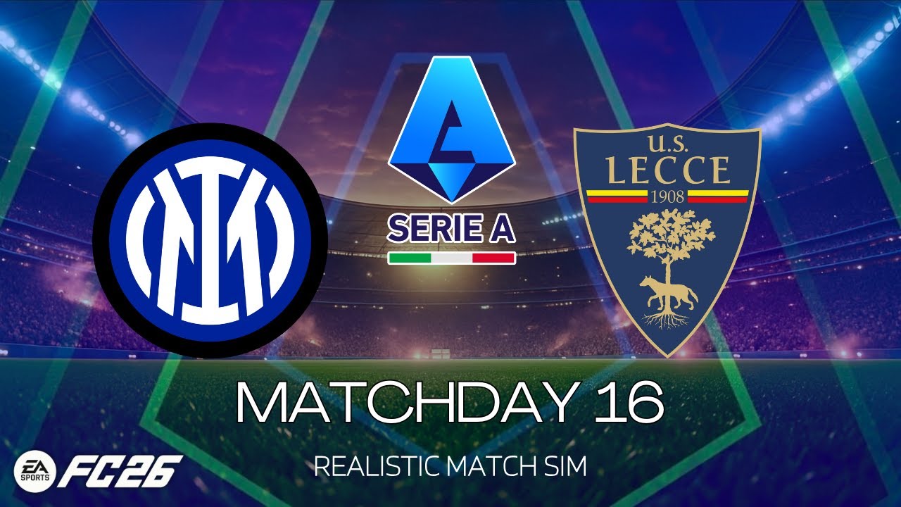 INTER vs LECCE ⚽ Serie A 2025/26 ft. Lautaro, Barella | FC 26 Realistic Match Sim