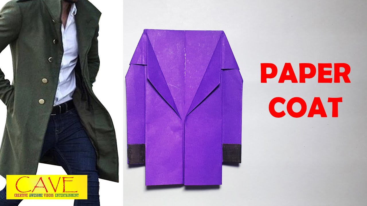 How to make a Paper Coat Easy | Origami suit Jacket Tutorial