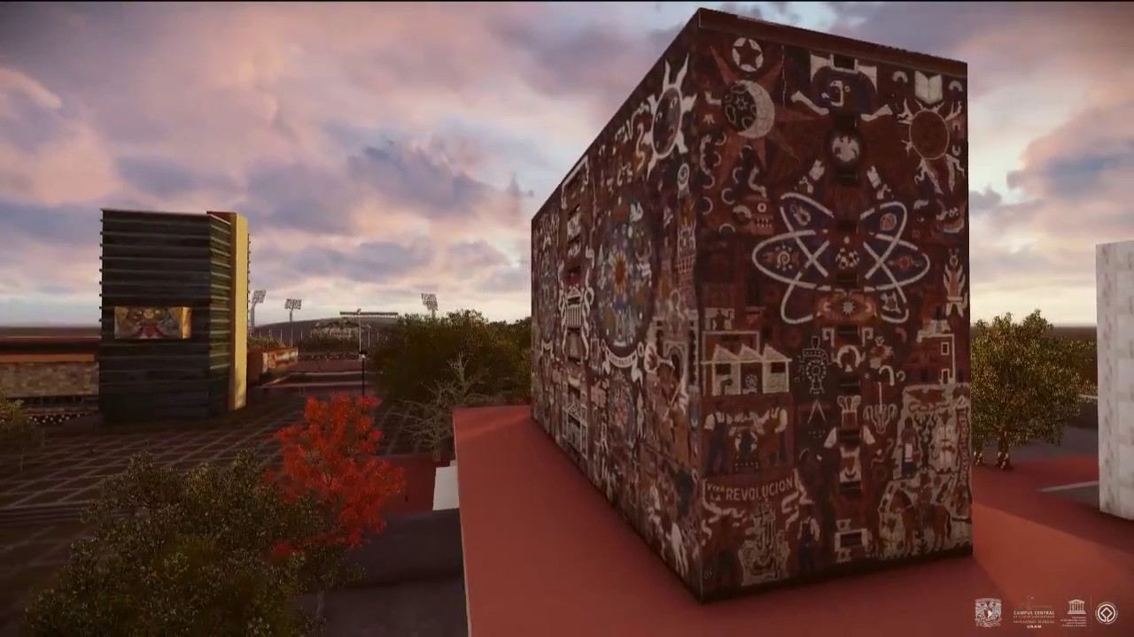 RECORRIDO VIRTUAL POR EL CAMPUS CENTRAL DE CIUDAD UNIVERSITARIA UNAM