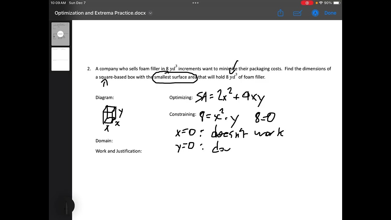 Optimization & Domain Constraints