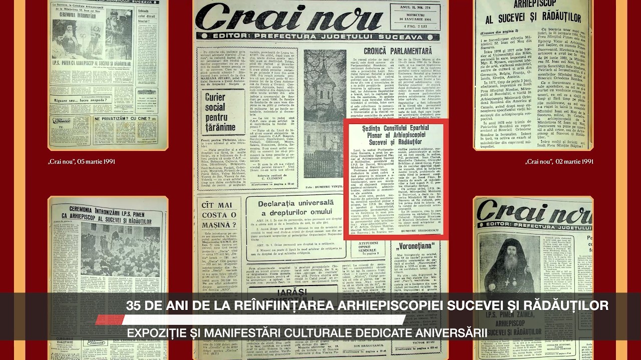 35 de ani de la reînființarea Arhiepiscopiei Sucevei și Rădăuților