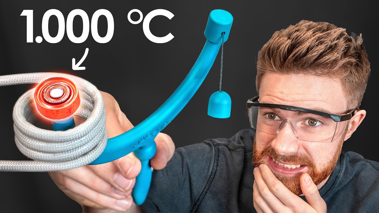 Letzte Hürde meiner Erfindung! 1000°C MagFlip-Kugellager durch Induktion