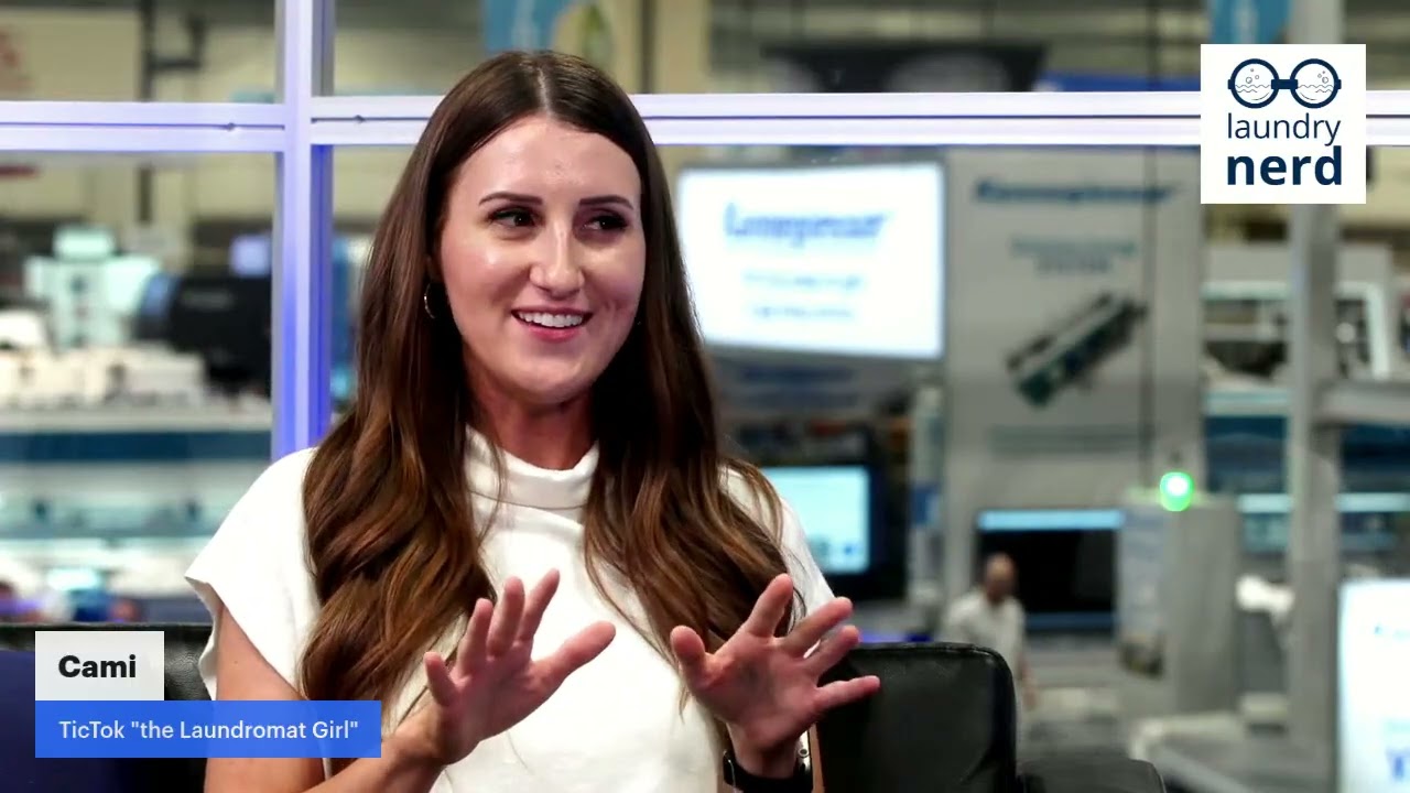 laundry nerd podcast: Cami Laundromat Girl, live at clean show Aug 24 2025 restream 1