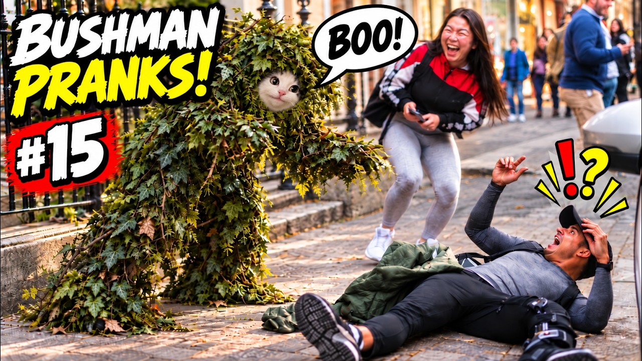 CRAZIEST REACTIONS EVER! Best of Bushman Prank Compilation!!