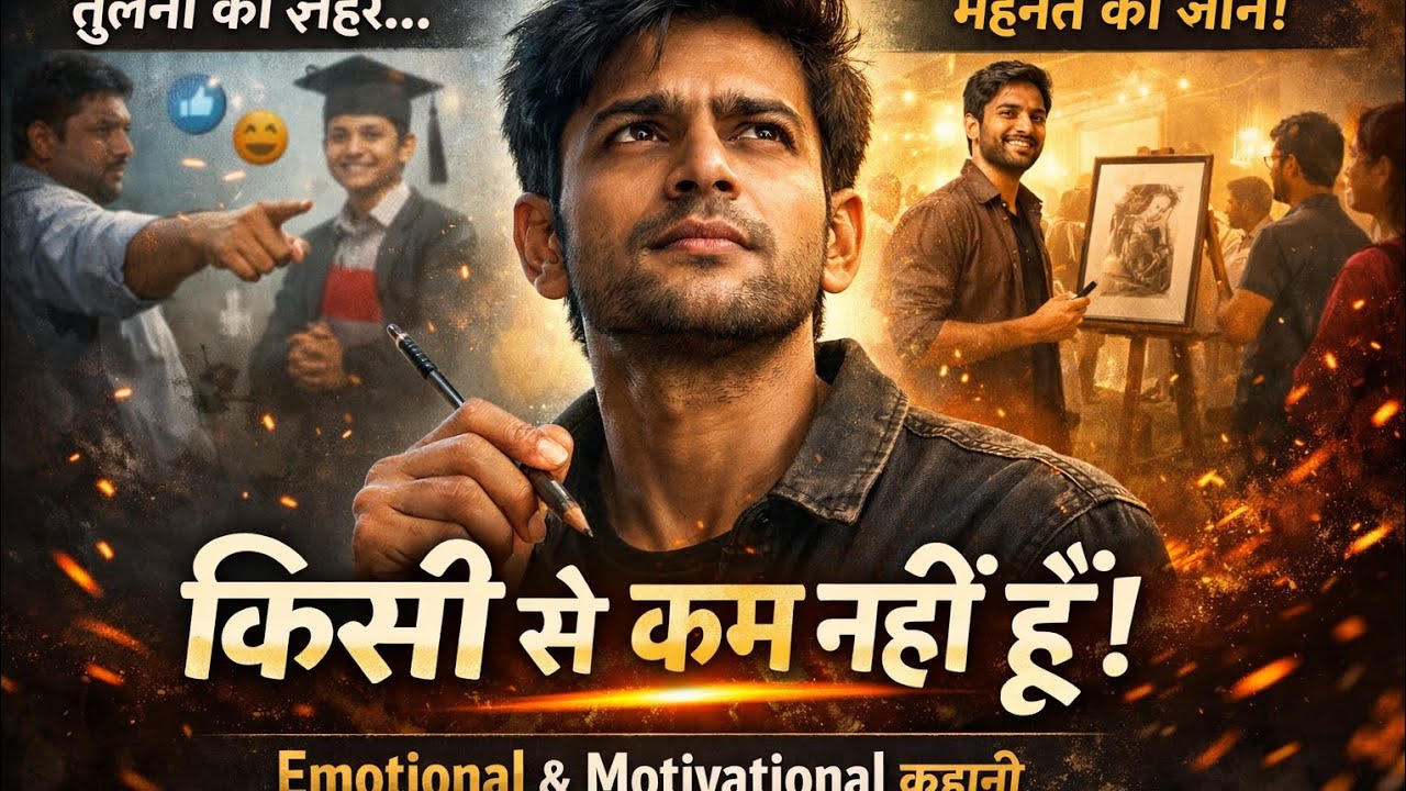 🔥💪किसी से कम नहीं हूँ | तुलना ने तोड़ा, हौसले ने जोड़ा | Emotional Motivational Story🔥💪