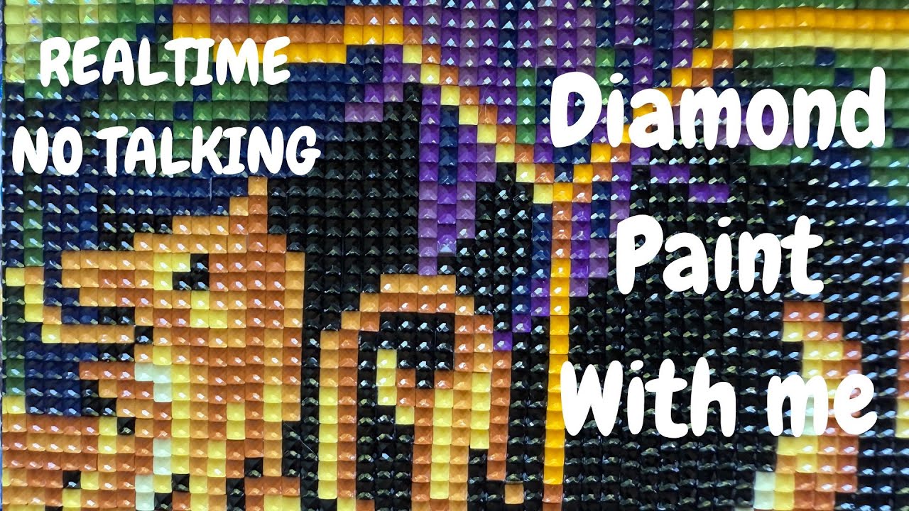 Diamond Paint With Me - No Talking - ASMR - Realtime