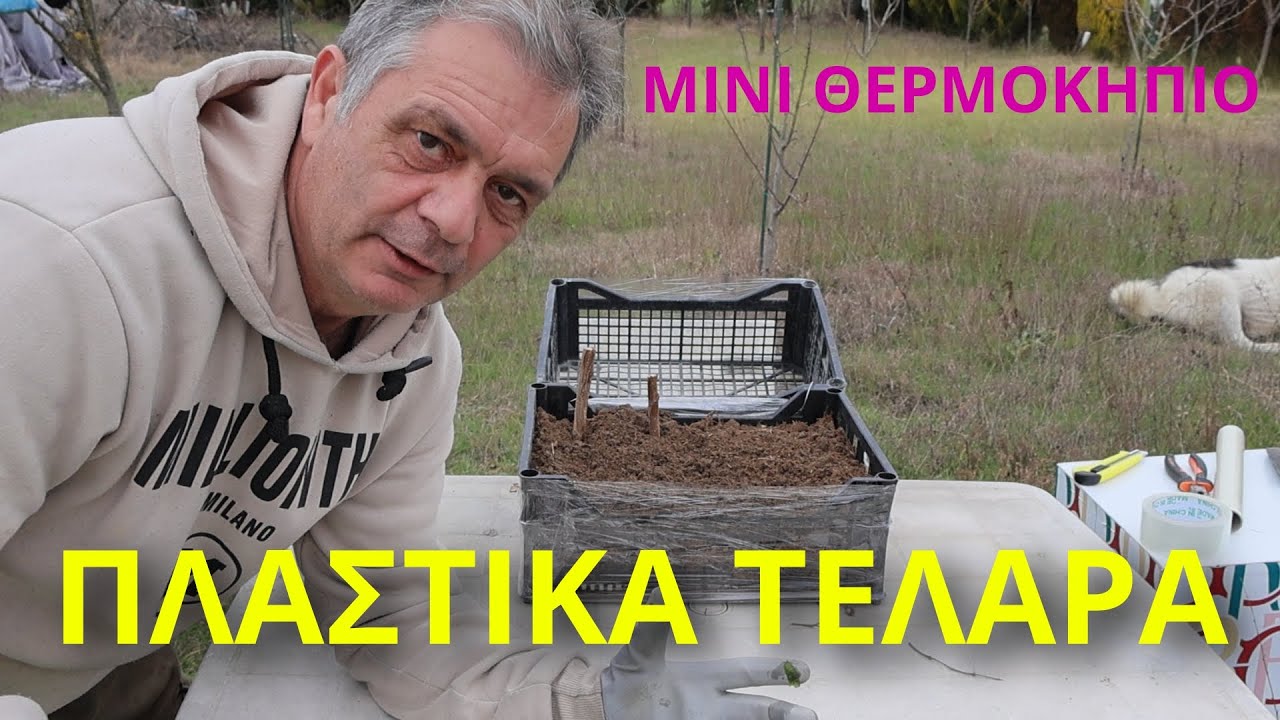 Μίνι θερμοκήπιο σε 10 λεπτά από πλαστικά τελάρα!