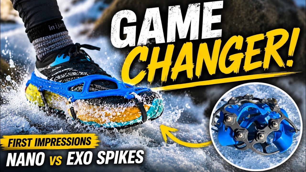 My First Time Using Winter Running Spikes: Kahtoola EXOspikes and NANOspikes First Impressions
