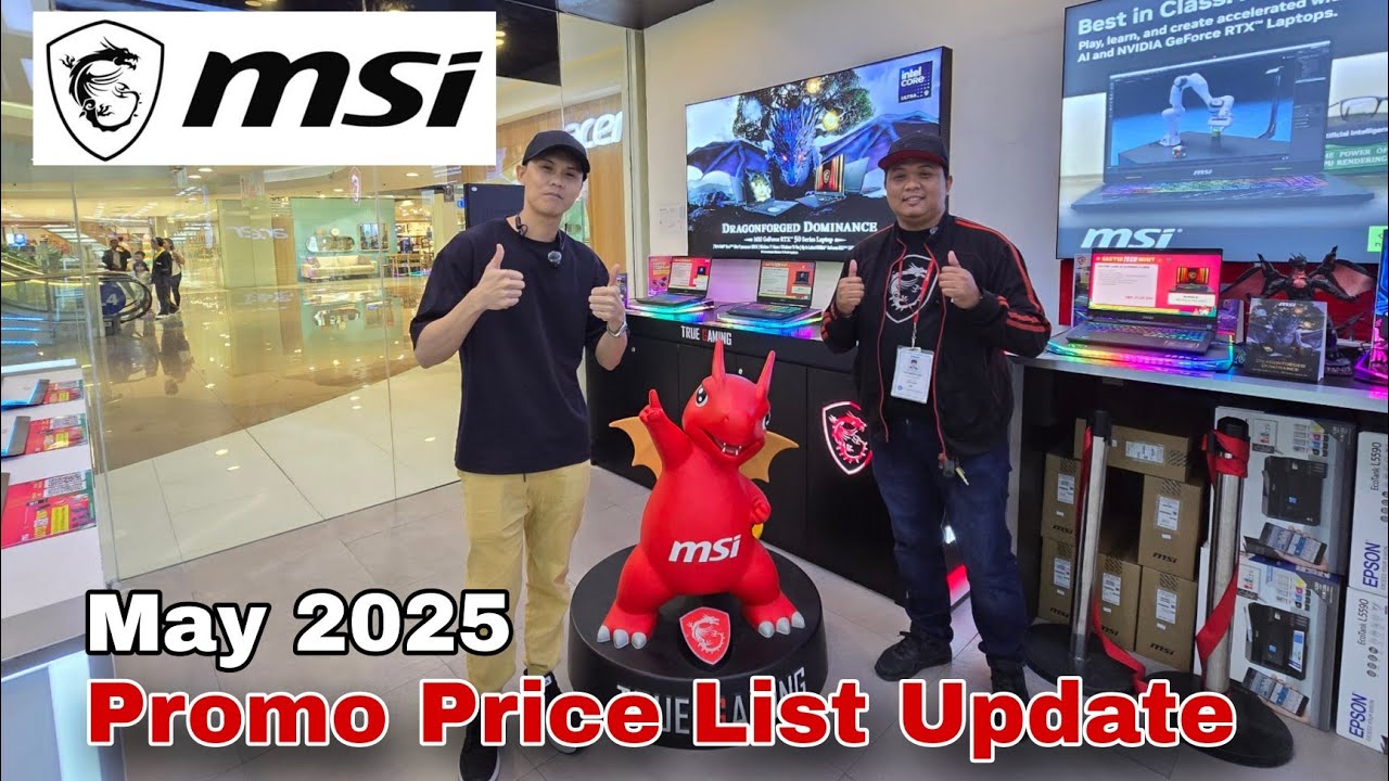 MSI all LAPTOP'S Specifications & Promo Price List Update May 2025