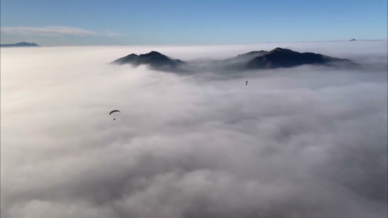 Epic Low Cloud Paramotor Flight - Extreme Views