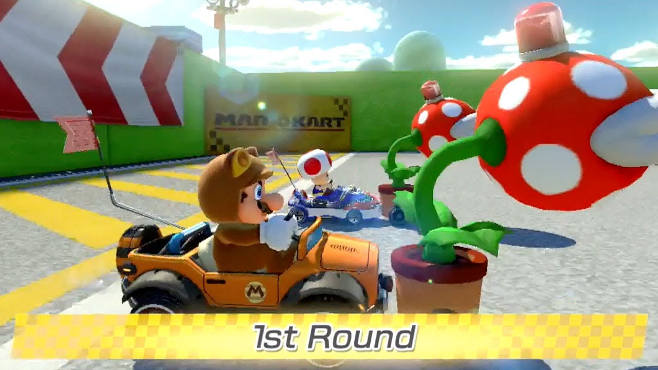 Mario Kart 8 Deluxe - Renegade Roundup - Tanooki Mario Gameplay | MarioGamers