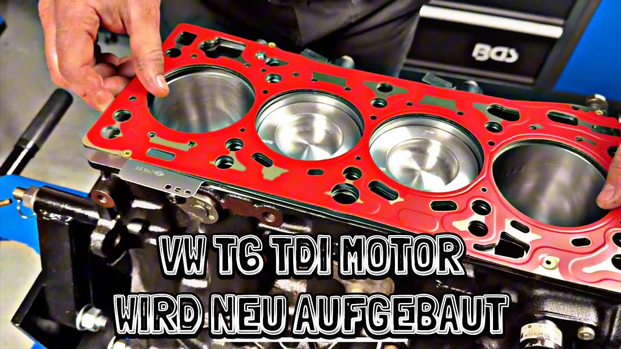 VW T6 2.0 TDI Motor ist zurück! Rumpf auf Übermaß gebohrt, gehont, geplant...