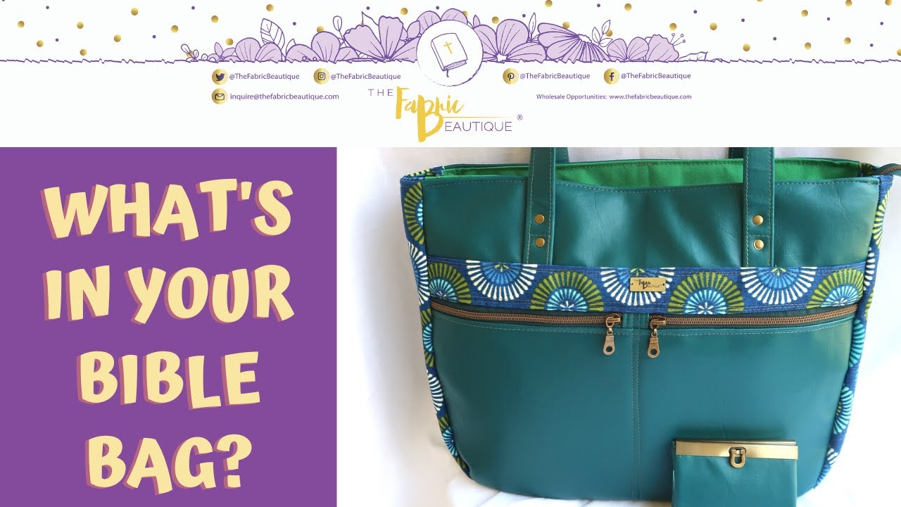 [12] What's In Your Bible Bag|Ideas of What To Put In Your Bag|The Fabric Beautique®