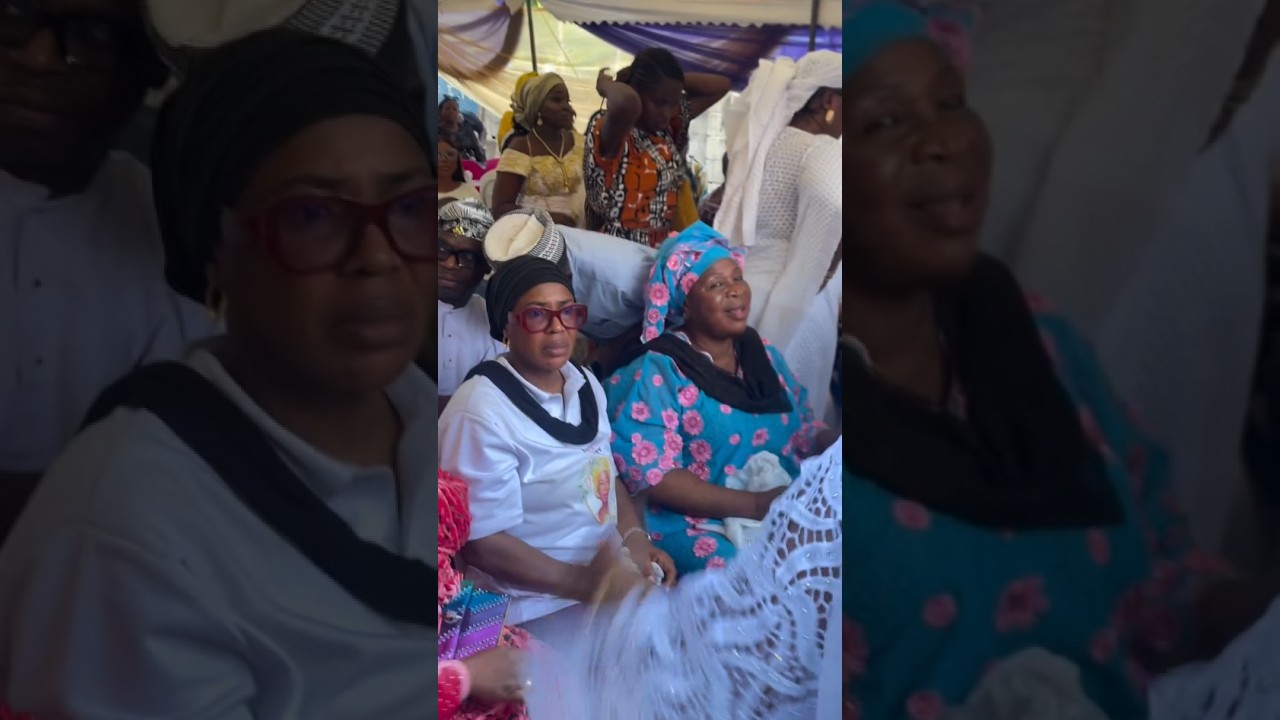 AT FAITHIA BALOGUN MOTHER'S WAKE KEEP SERVICE #trending #nollywood #celebrity #shorts #entertainment