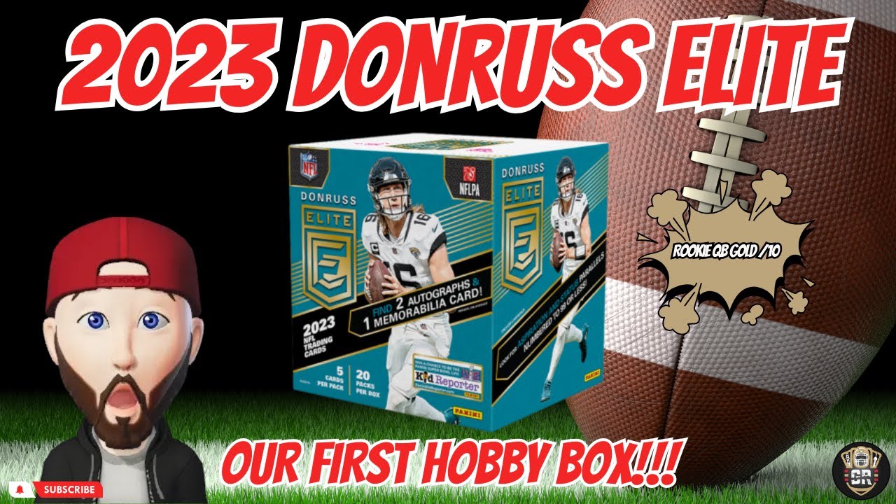 🚨 OUR FIRST HOBBY BOX 🚨 2023 DONRUSS ELITE 🏈 GOLD ROOKIE QB /10 🤑