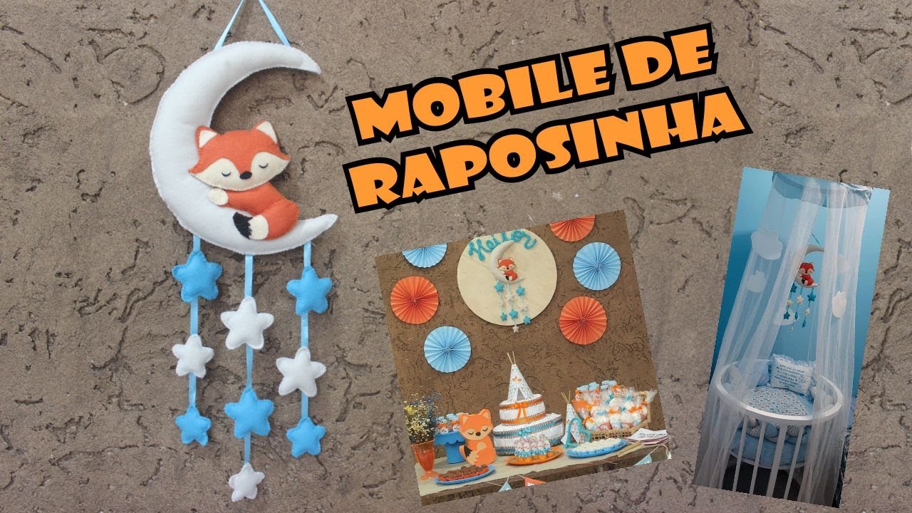 Diy Mobile de Raposinha na Lua