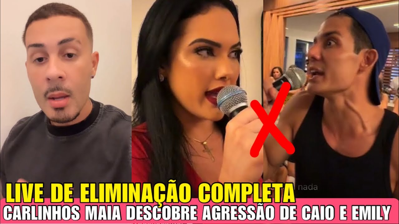 CARLINHOS MAIA DESCOBRE QUE HOUVE AGR£SSÃ0 NA CASA DA BARRA ENTRE CAIO E EMILY, CASA DA BARRA AO VIV