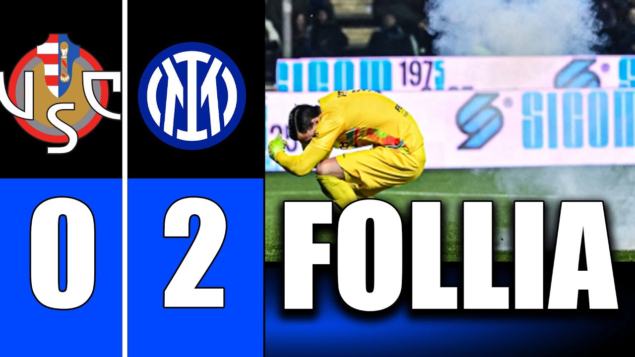 CREMONESE INTER 0-2 APPLAUSO AD AUDERO CHE SI E' RIALZATO! DIMARCO INARRESTABILE!!! ZIELINSKI TOP!!!