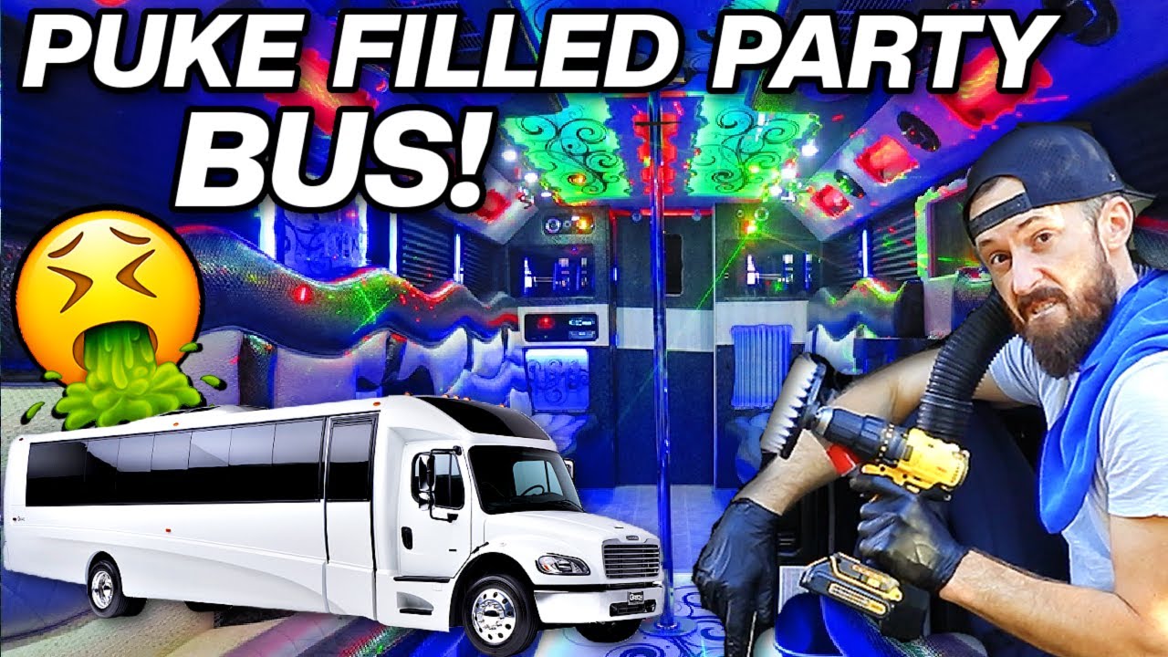 Я детализировал автобус для вечеринок, наполненный рвотой!