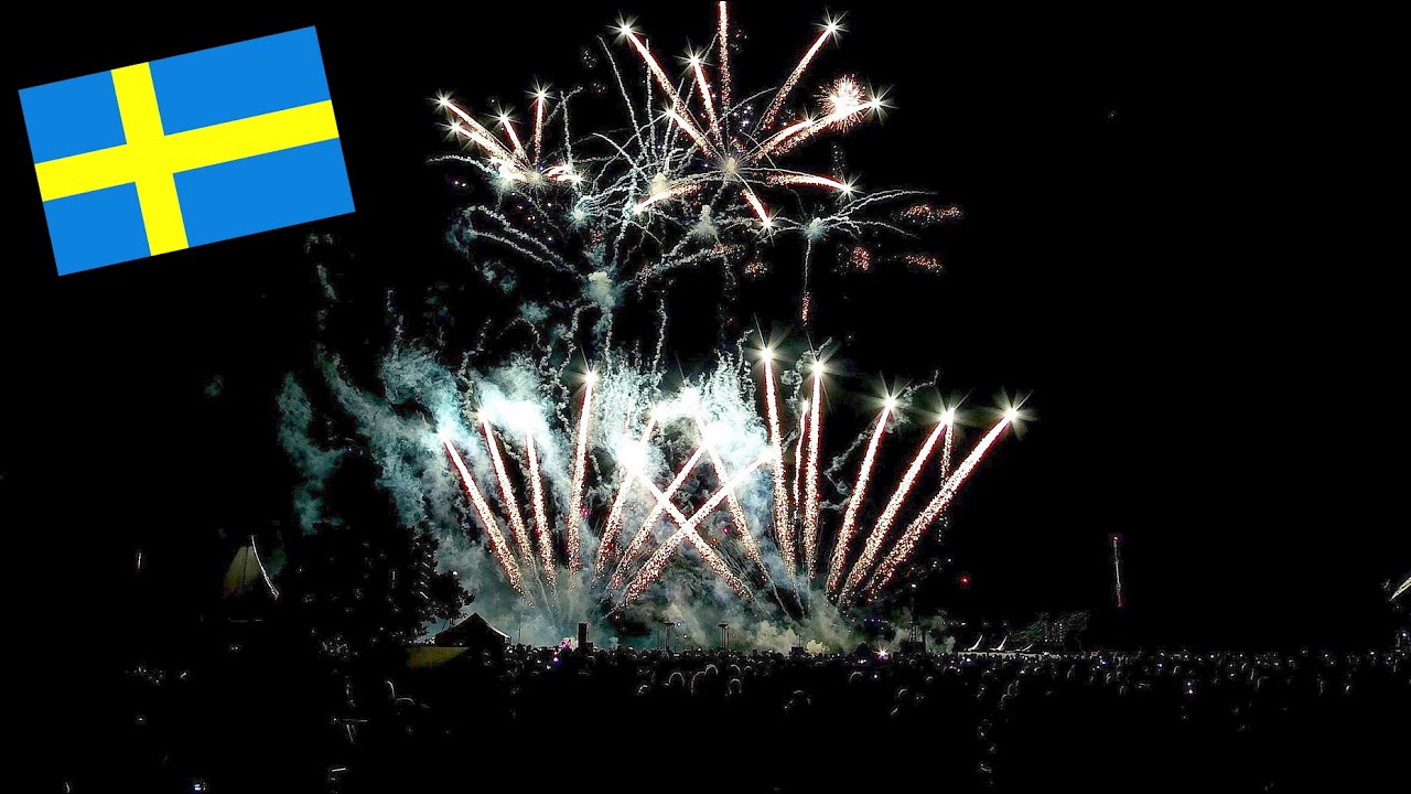 ♬ FLAMMENDE STERNE ★ SCHWEDEN ★ Göteborgs FyrverkeriFabrik [4K]