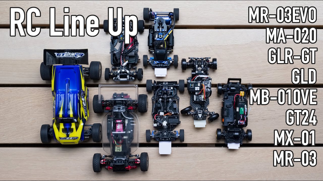 RC Car Line up! Mini-Z MR-03EVO, MA-020, GLR-GT, GLD, Mini-Q Q7, MB-010VE, Carisma GT24, MX-01,MR-03