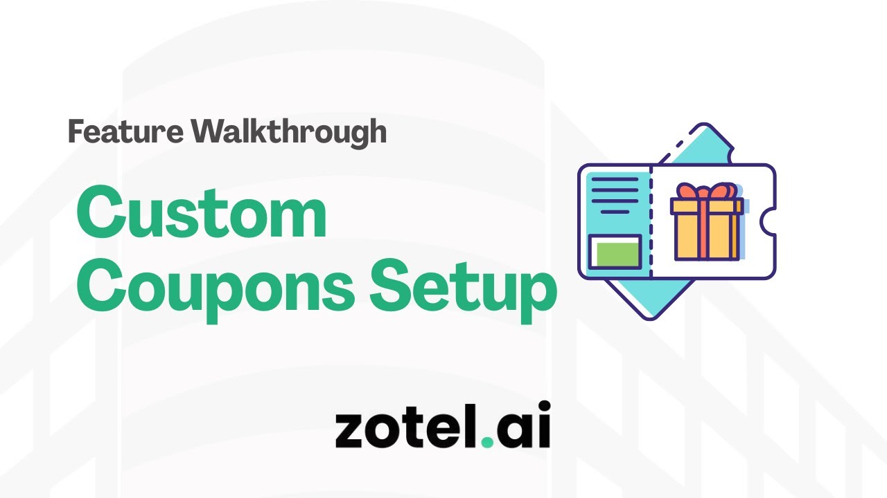 Custom Coupon Setup Guide