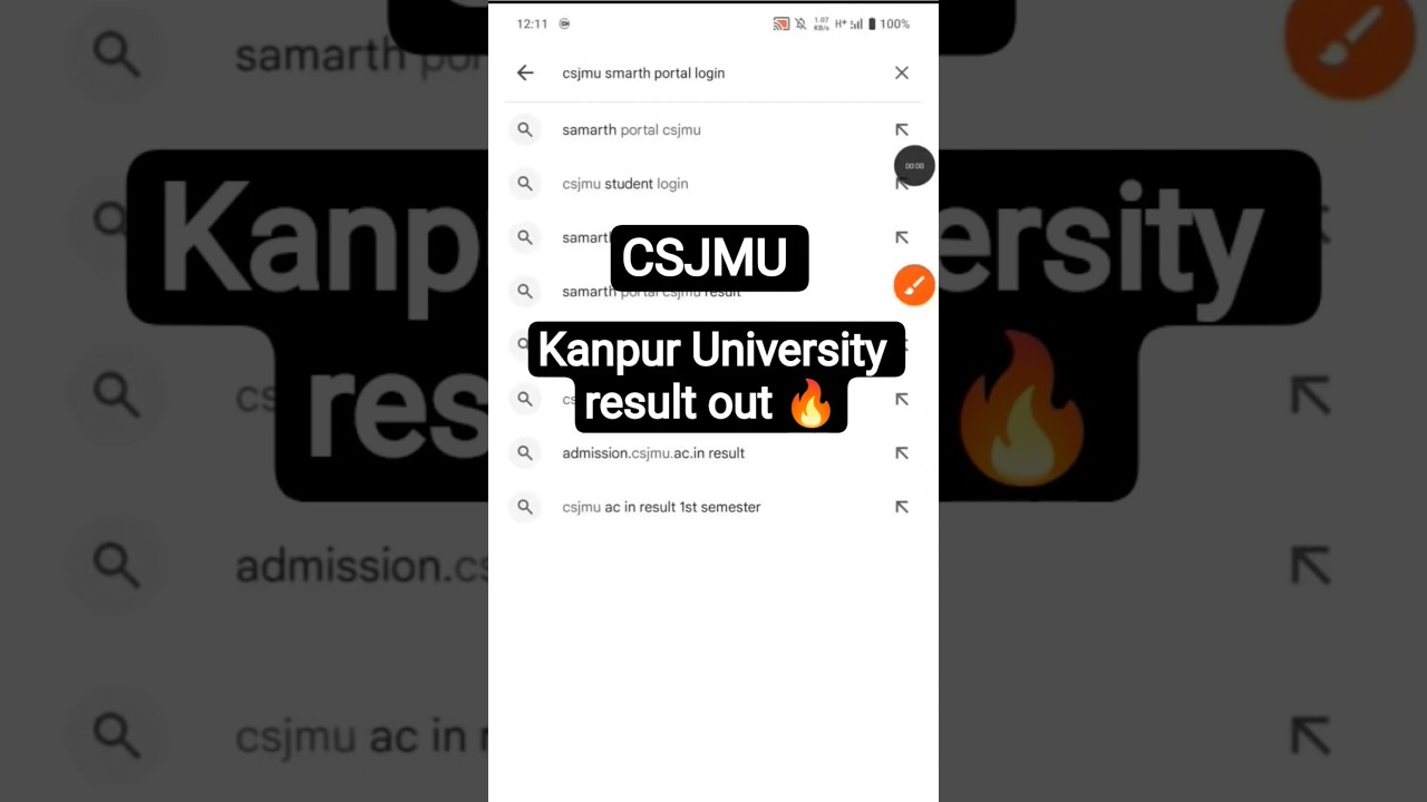 csjmu result out 2025 | csjmu result 2025 |csjmu even semester result out 2025 #csjmu #csjmuexamnews
