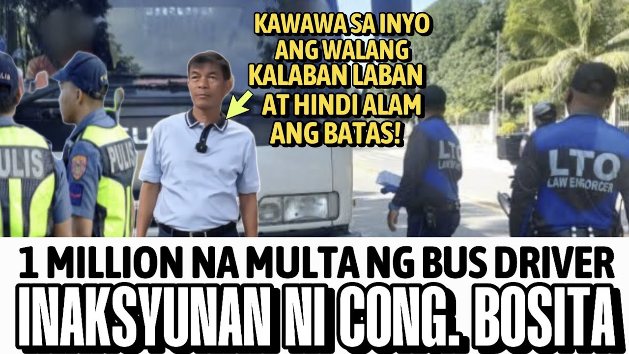 GRABE TO! MALING HULI NG LTO ENFORCER, 1 MILLION ANG MULTA SA KAWAWANG BUS DRIVER