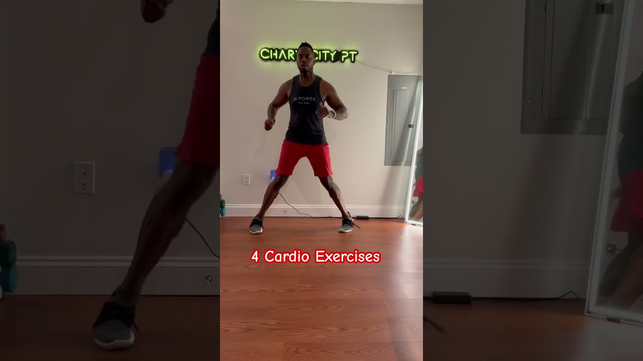 4 Cardio Exercises💦.     #fitness #cardio #intervalltraining