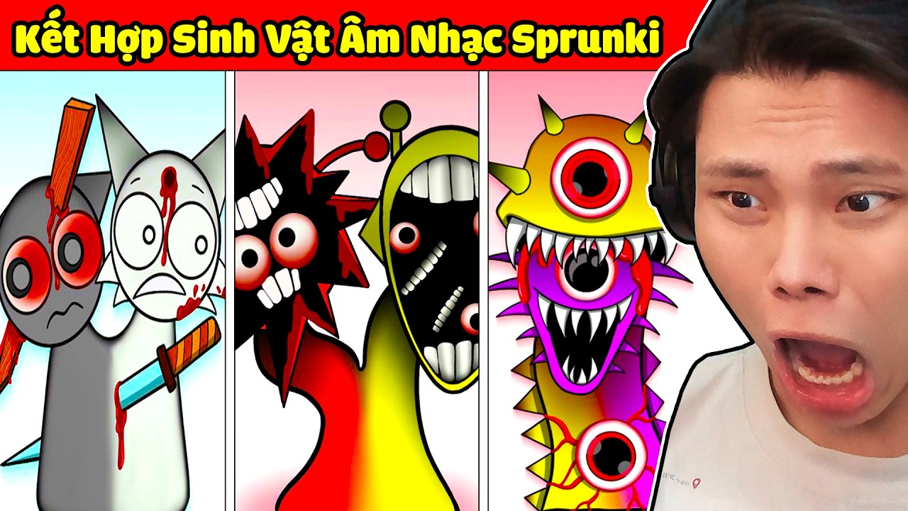 CHƠI NGU KẾT HỢP SINH VẬT ÂM NHẠC SPRUNKI VÀ CÁI KẾT☣️👥🩸JAYGRAY MỞ KHÓA INCREDIBOX SPRUNKI SINH ĐÔI