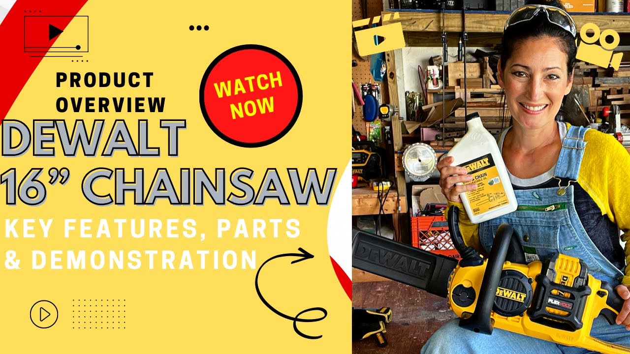 DeWalt 60v FLEXVOLT 16” Cordless Chainsaw DCCS670 OVERVIEW Review