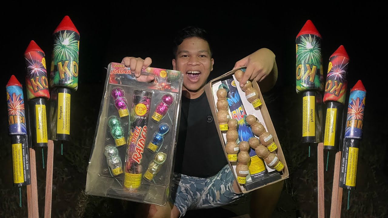 NYUMET MERCON PELONTAR ROMAN CANDLE 3 TOR DAN ROKET TERBESAR!!!